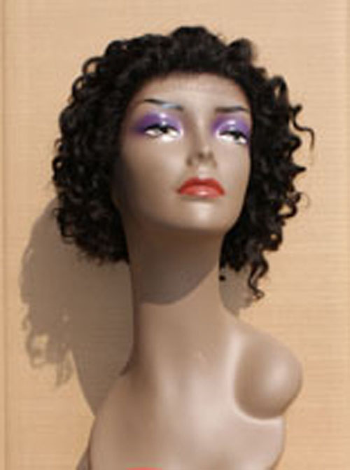 Human hair lace front wigs