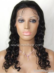 lace front wig of deep curl