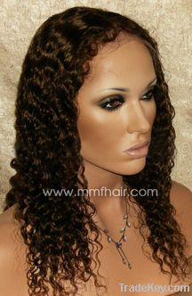 lace front wig of deep curl