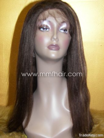 lace front wig of natural straight