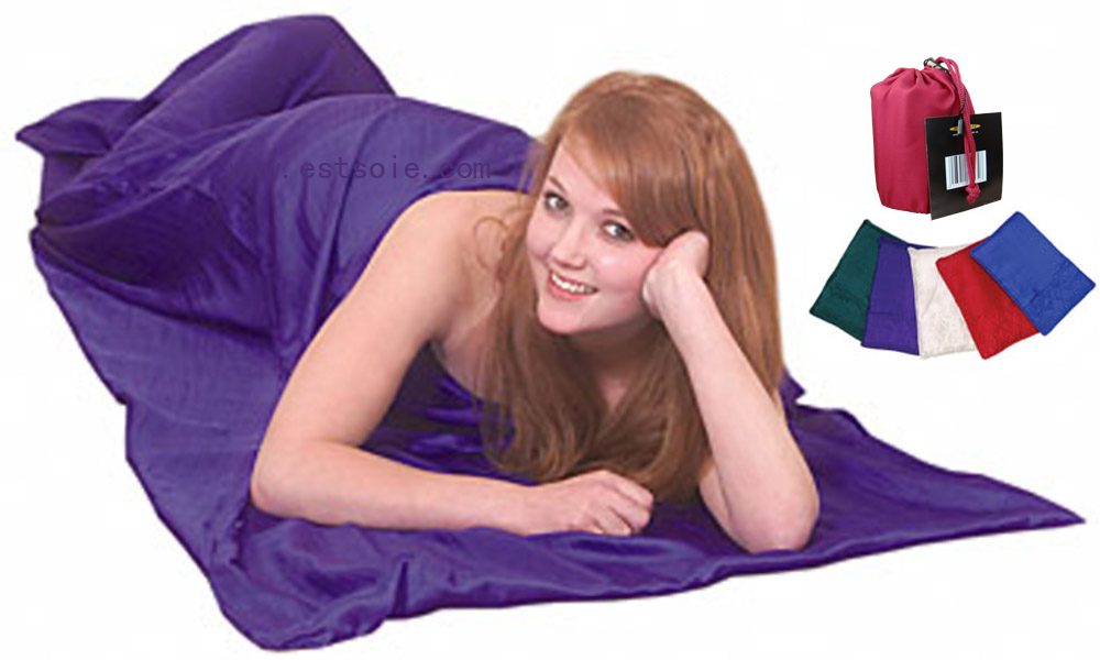 100% Silk Sleeping Bag Liner Travel Sheet