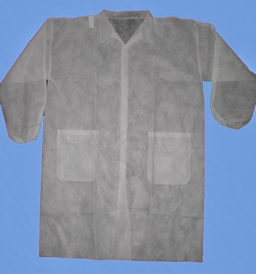 Polypropylene lab coat