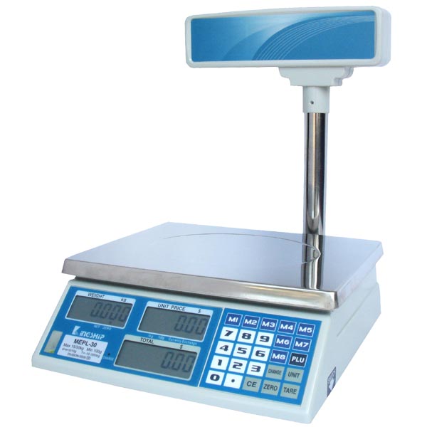 Pricing Scale (Tabletop with pole display)-OIML