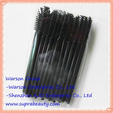 Plastic disposable mascara wands