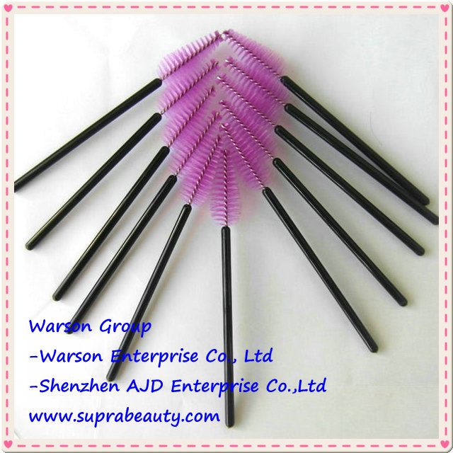 set of 25pcs plastic oval disposable mascara brush