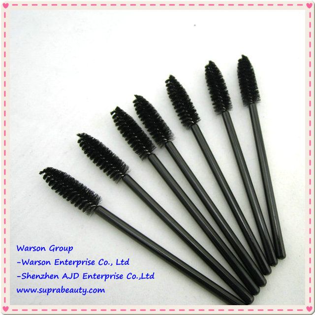 set of 25pcs plastic oval disposable mascara brush