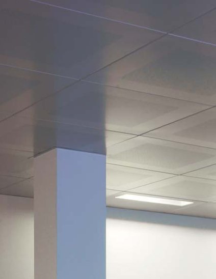 Clip in metal false ceilings