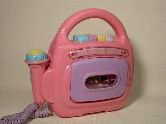 Supply cartoon cassette player & microphone