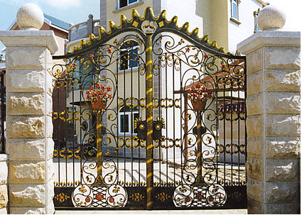 wrought iron fence