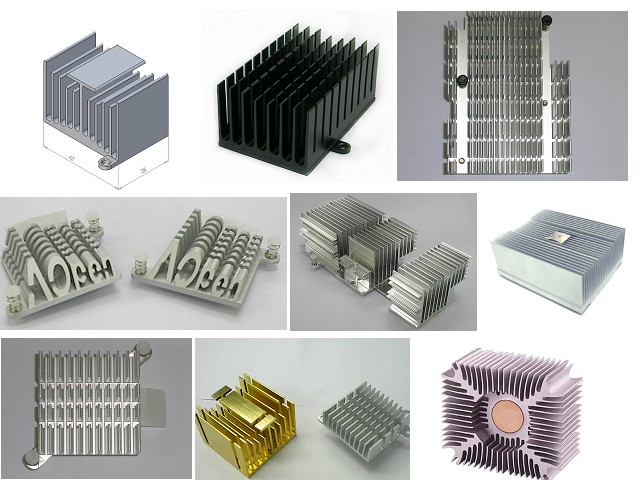 Various kind of Heat sinks