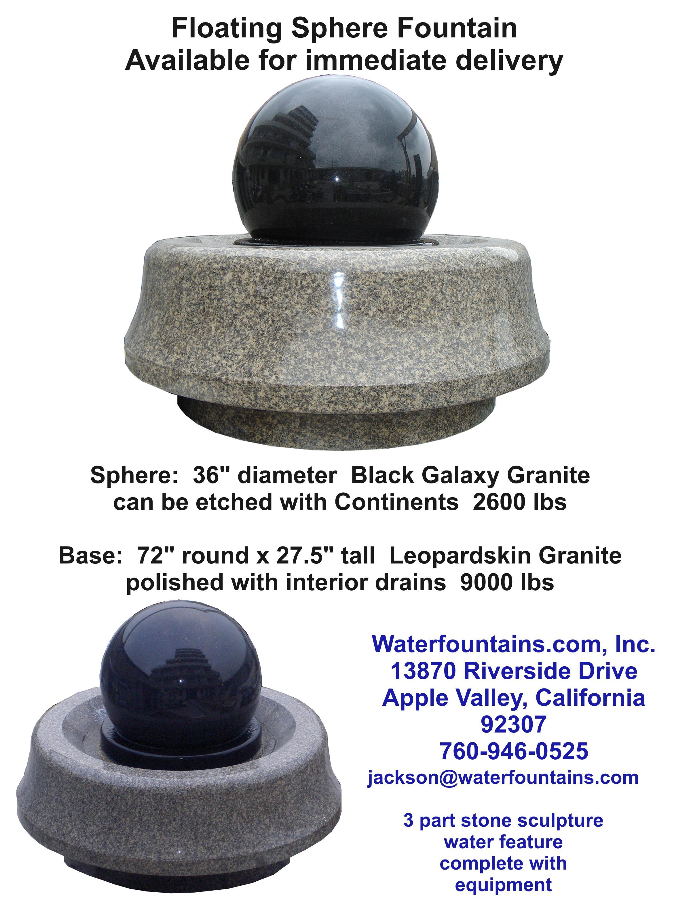 Floating Sphere Water Fountains