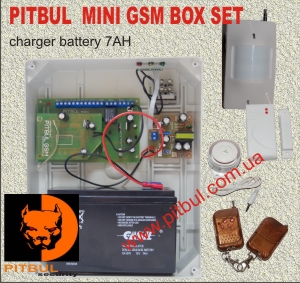 HOME ALARM WIRELESS GSM SYSTEM &quot;PITBUL-MINI SET&quot;