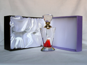 crystal perfume bottle