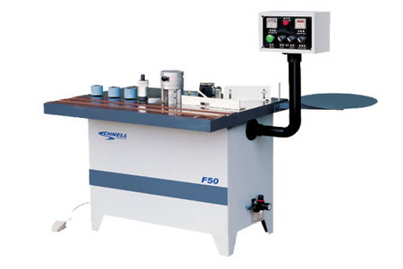 Curve and straight line double-sided glue machine-