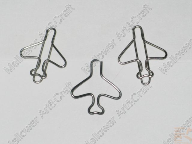 Airplane shaped paper clip