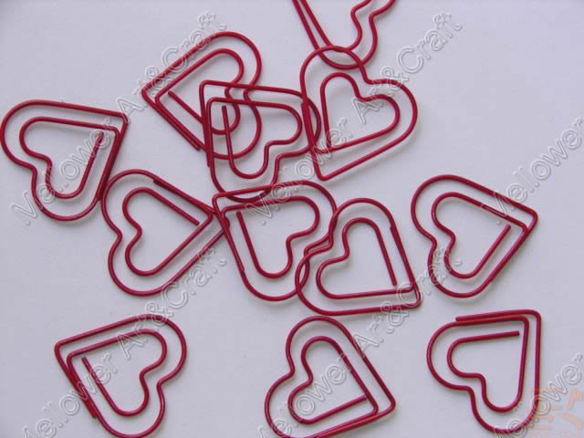 Heart shaped paper clip