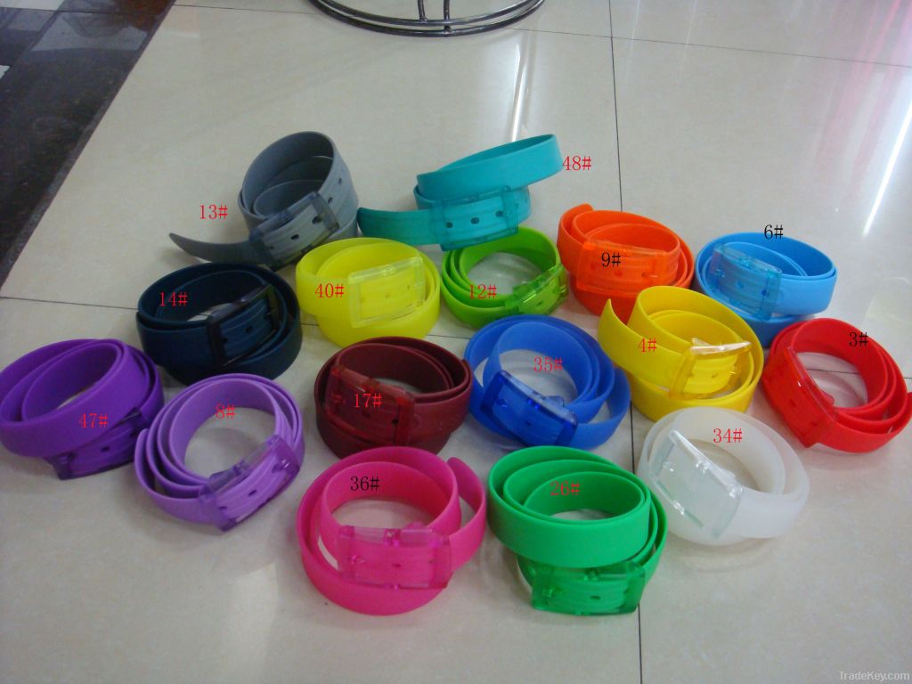 fragrance belt, plastic belt, silione colorful belt