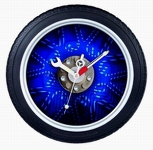 14&#039; Electronic Tyre Clock