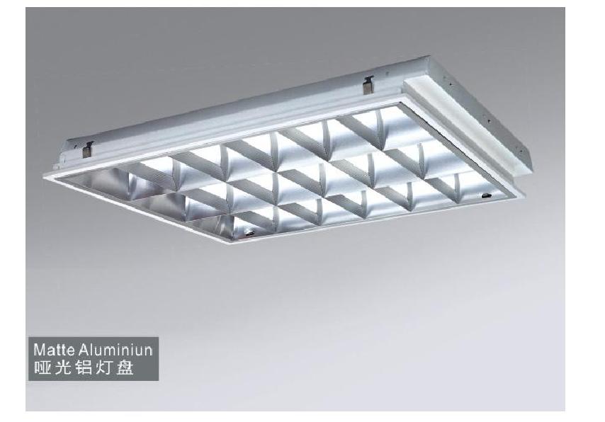 Matte Aluminum Grille Lamp Fixture