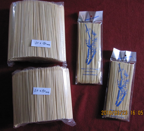 BBQ bamboo skewers