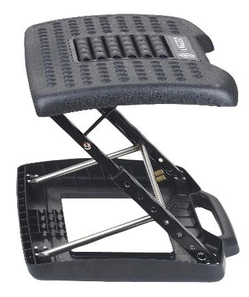 Foldable Height-Angle-adjustable footrest