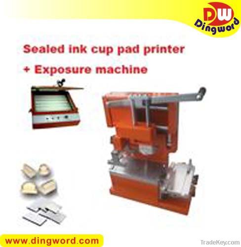 Sealed Ink Cup Pad Printer +cliche making package