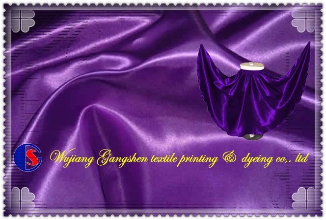 purple satin / nightwear fabric / stretch satin