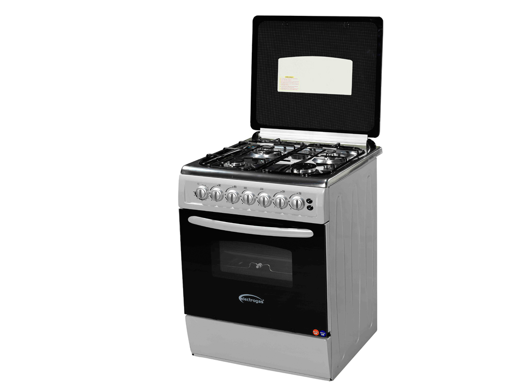 60x60 FREE STANDING OVEN HALF INOX DESIGN