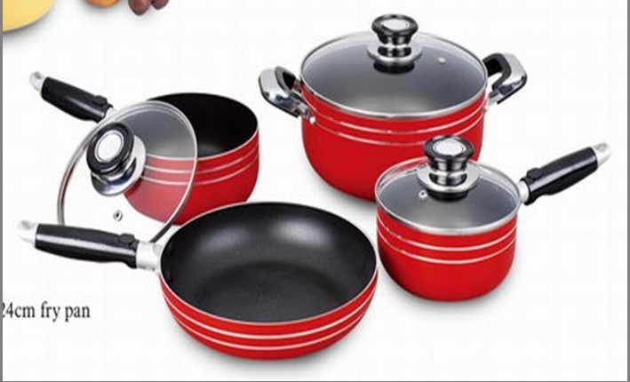 4pcs Aluminum Nonstick cookware set