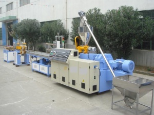 PE/PP/PVC single wall corrugated pipe extrusion line