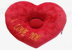 heart shaped music pillow