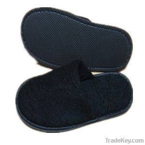 Black spa hotel slippers