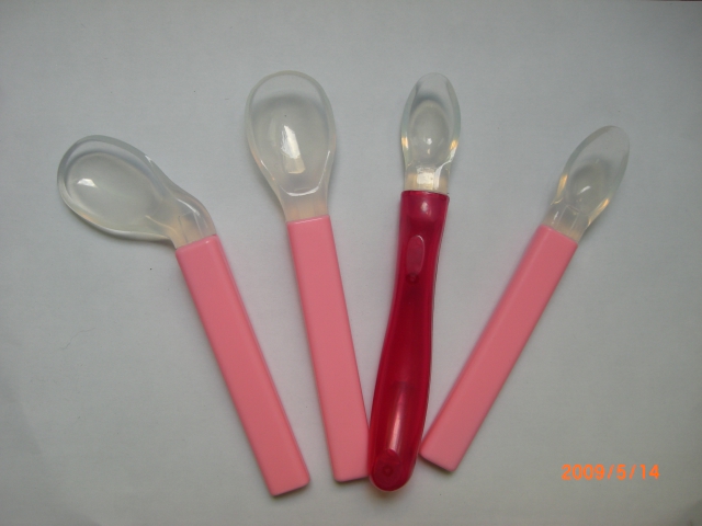 Silicone baby spoon