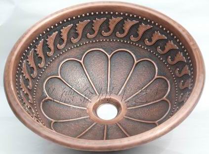 Kitchen copper sink