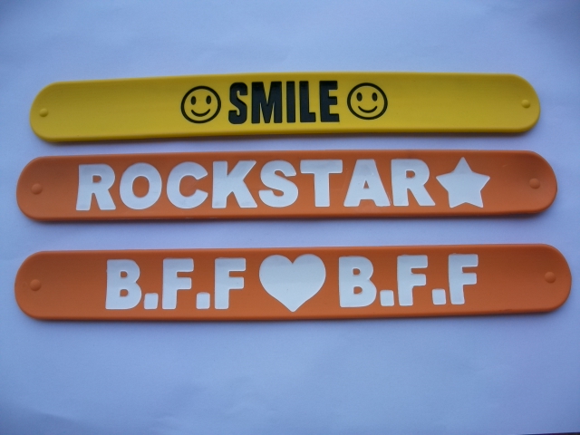 silicone slap bracelet