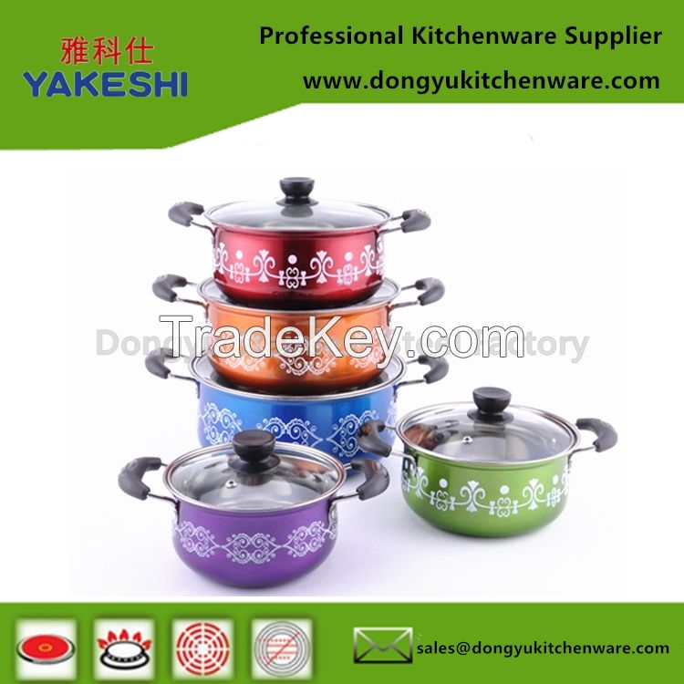 10pcs induction cookware set and gift stockpot set for promotion