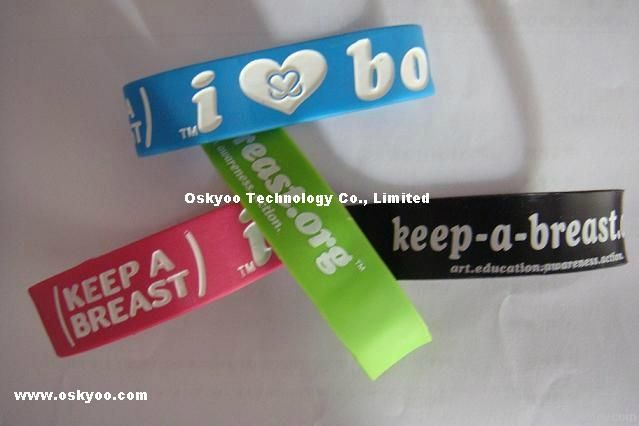 Keep A Breast Foundation I Love Boobies Silicone Bracelets