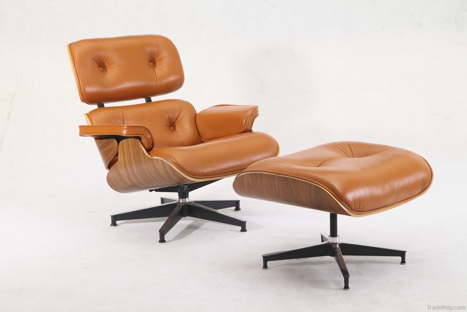 Eames lounge chair with ottoman