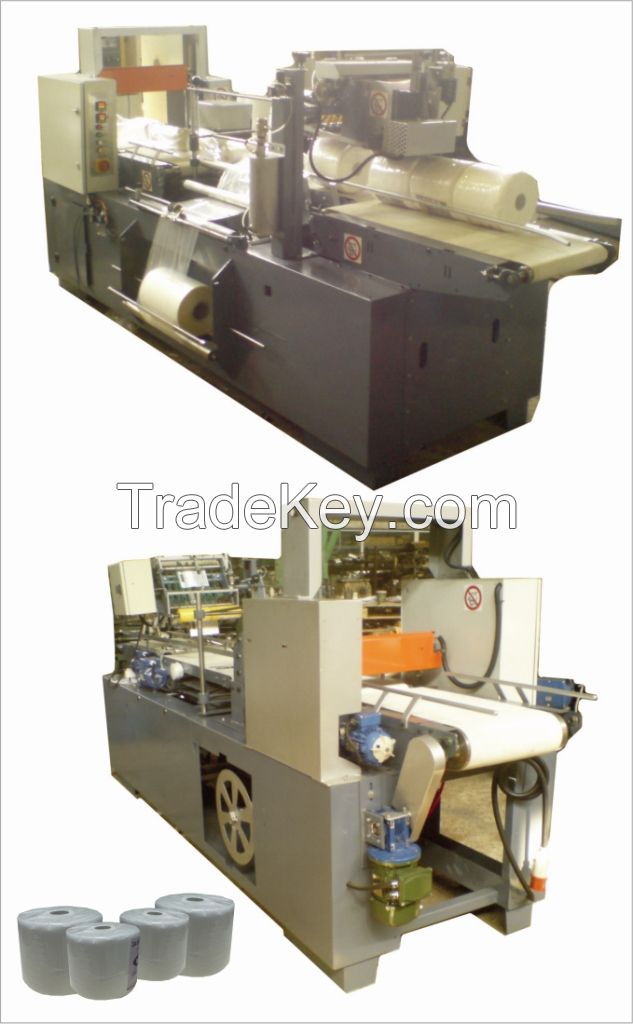 Automatic thermo shrinking packaging machine, L type