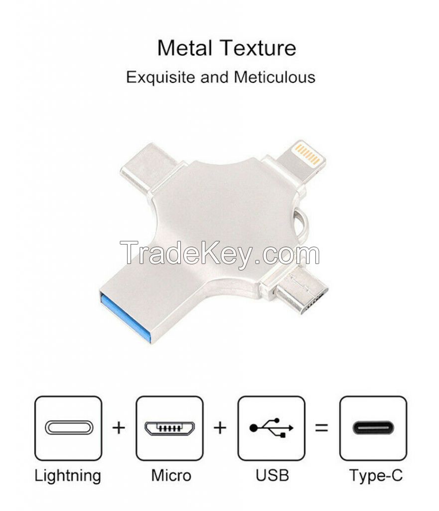 4 in 1 OTG USB Flash drive with custom logo