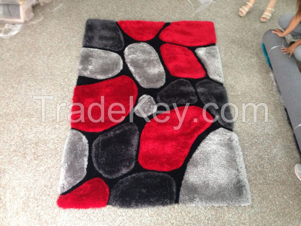 3D Shaggy Rugs