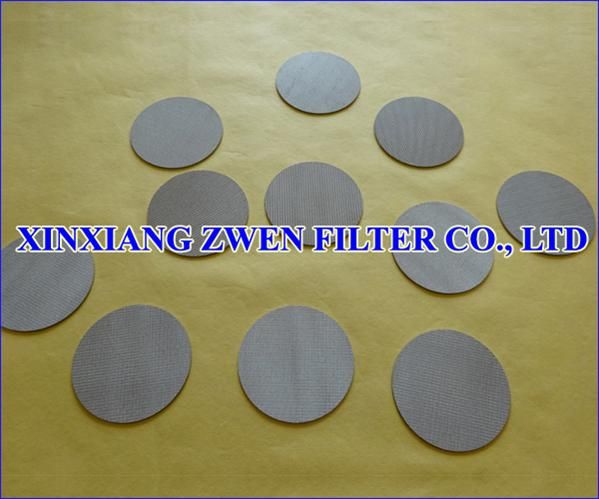 Sintered Metal Filter Disc 