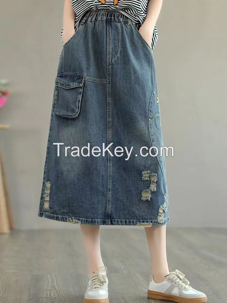 ladies  denim  skirts