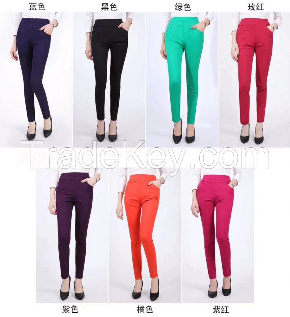 girls fashion Skinny color pant