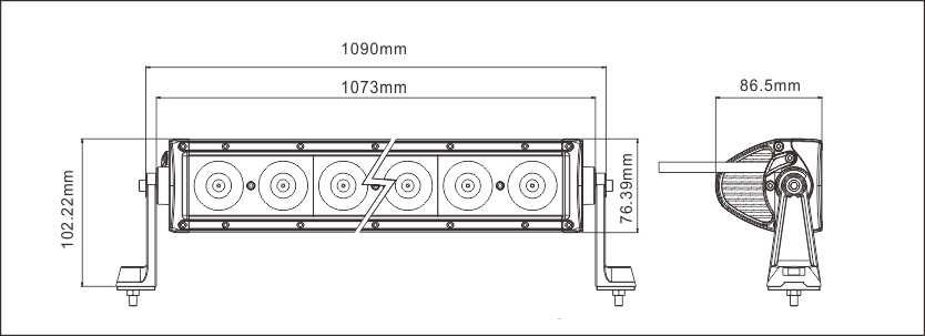 LED Fog Light LED Driving Light LED Work Light 40 INCH 200W LED Light Bar