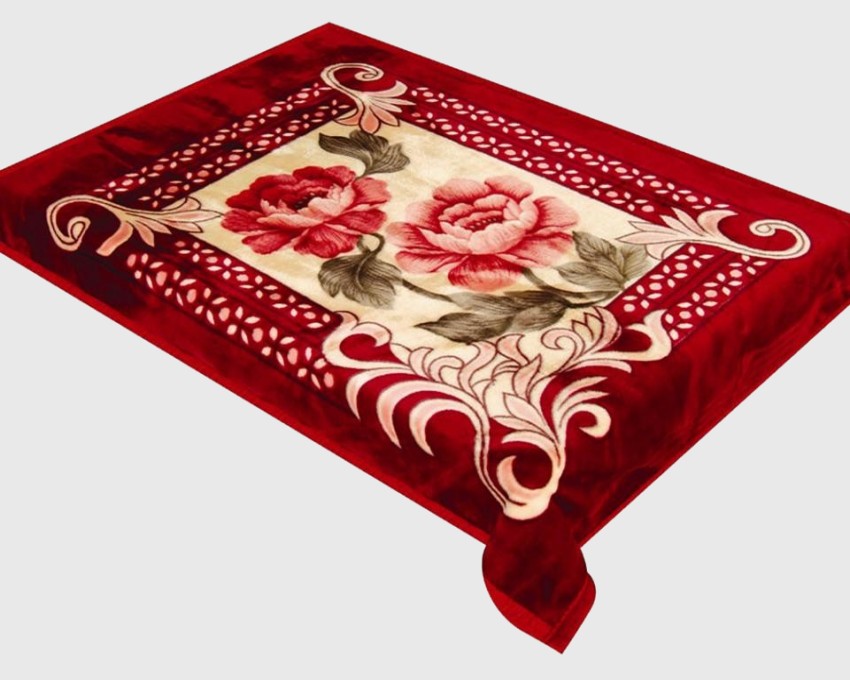 raschel blanket 100%polyester printed 2ply