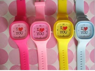 odm Watch , i love you watch, plastic watch, sweet watch