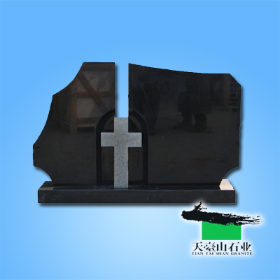 Shanxi black granite headstone