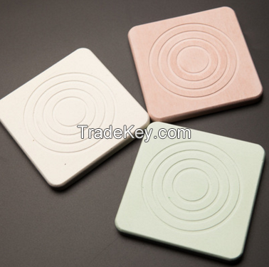 Diatomite cup coaster