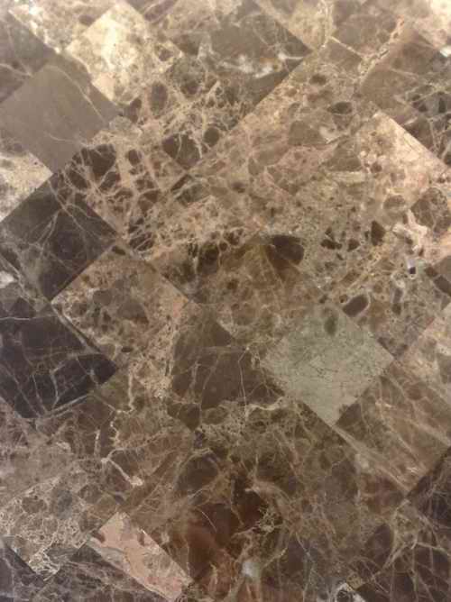 Emperador Dark Laminated marble Mosaic